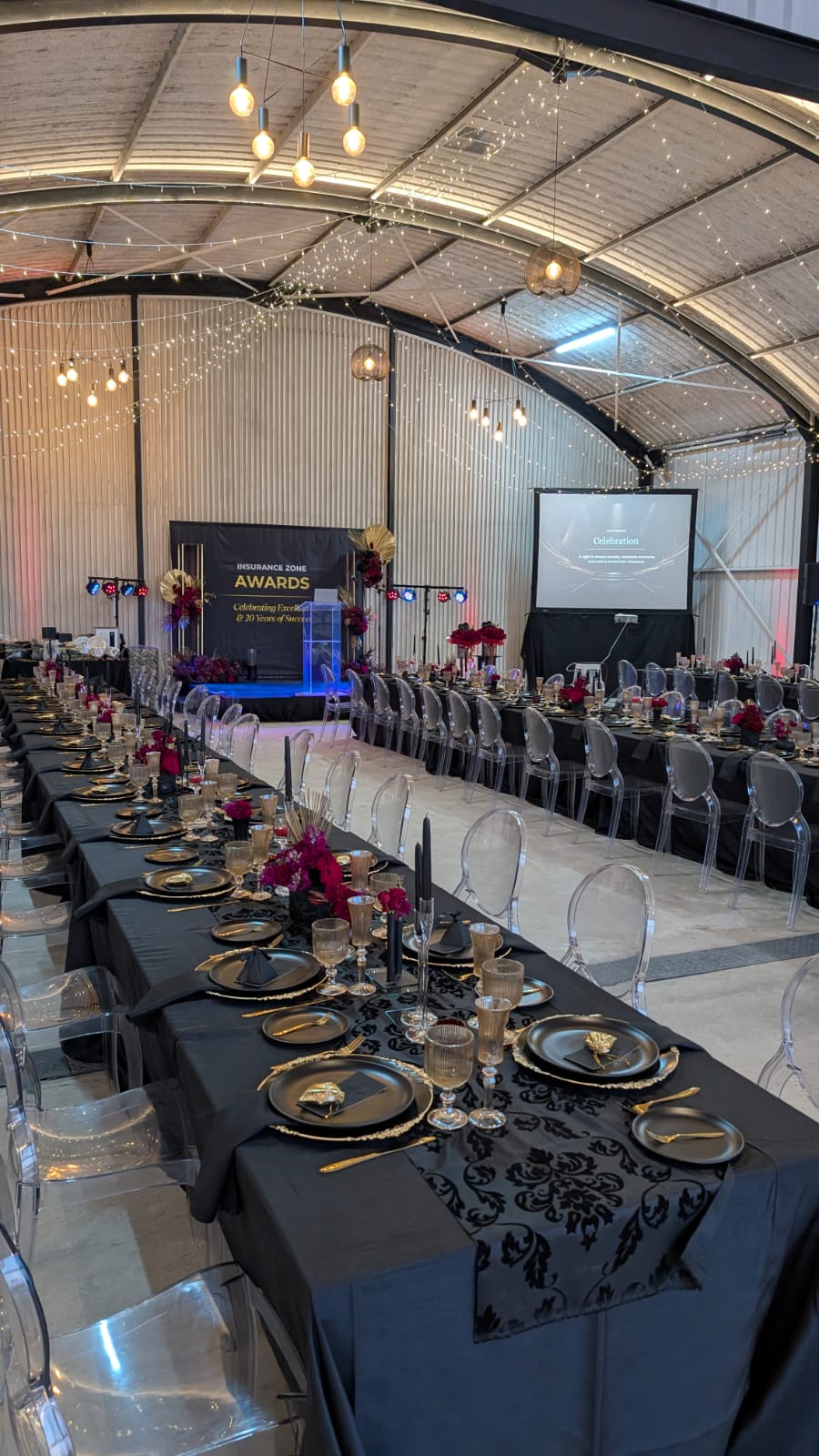 Corporate function floral arrangement